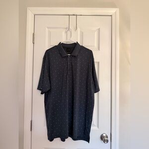 Dunning Golf Navy XL Men's Polo Shirt Short Sleeve Geometric Pattern